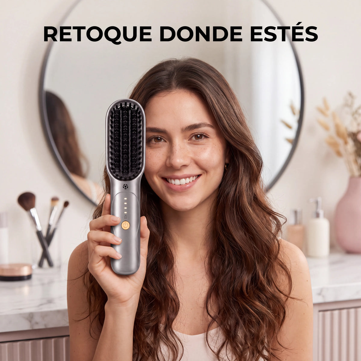 Cepillo Alisador Ionico Inalambrico