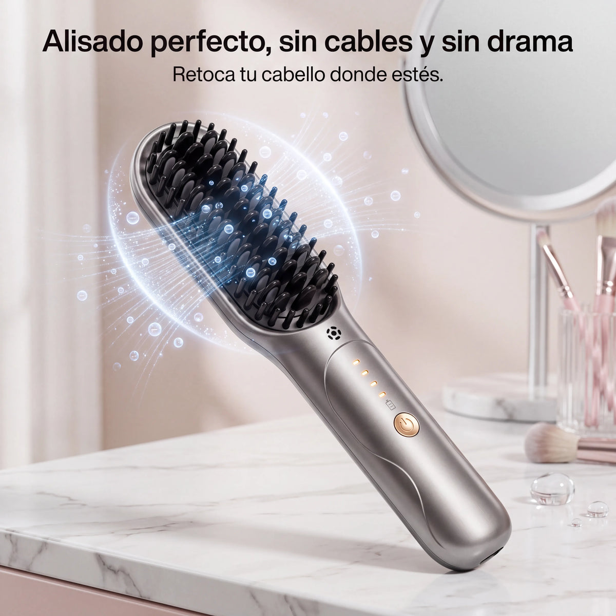 Cepillo Alisador Ionico Inalambrico
