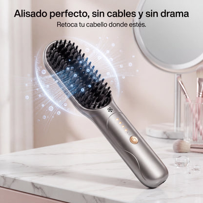 Cepillo Alisador Ionico Inalambrico