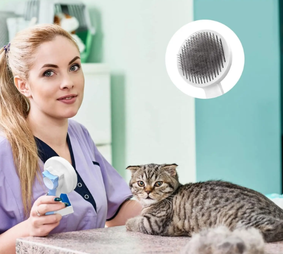 Combo para  amantes de mascotas  Ducha Portatil  + Cepillo para Pelo + Spray Bucal